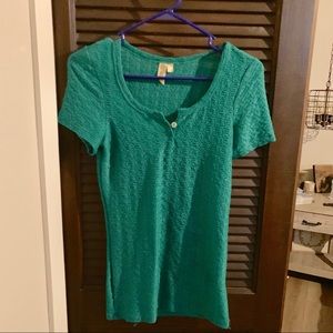 BKE Teal Shirt Sleeve Tee
